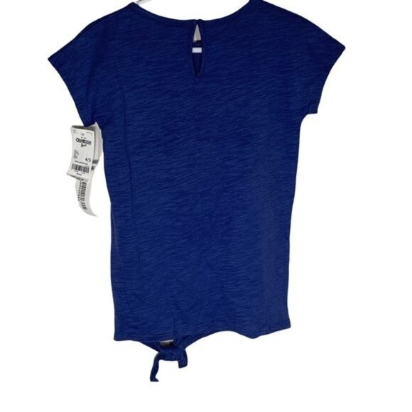 OshKosh Bgosh Girls 4 5 Blue Graphic Tee Kind Is New Cool Short Sleeve T Shirt - Picture 6 of 11